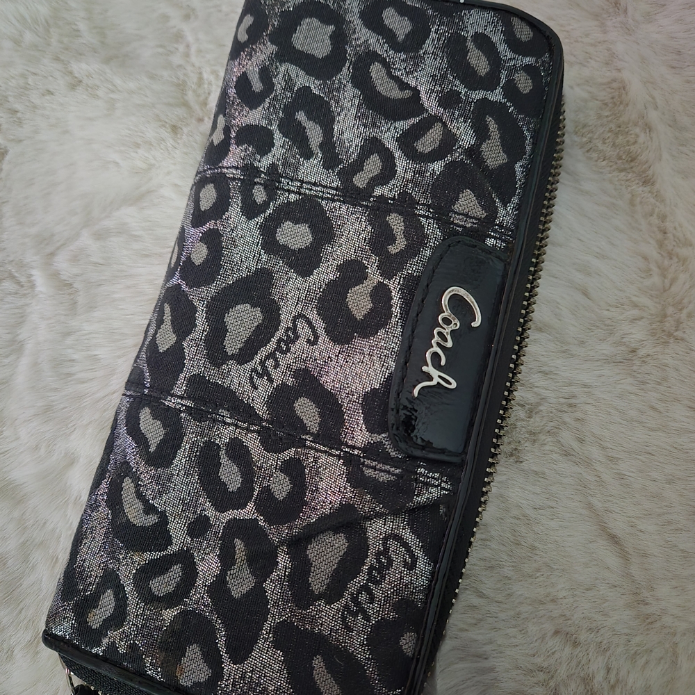 Coach Leopard Print Wallet